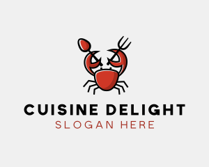 Crab Seafood Restaurant logo design