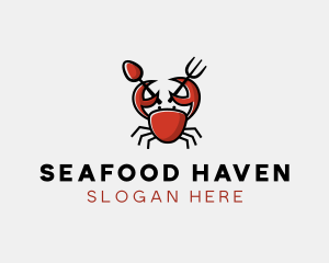 Crab Seafood Restaurant logo design