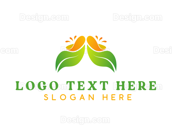 Organic Juice Leaf Logo