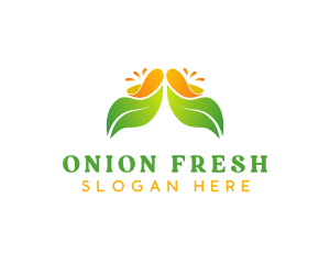 Organic Juice Leaf logo design