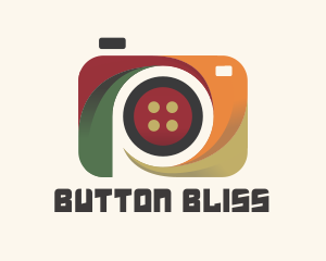 Colorful Camera Button logo design