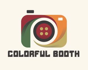 Colorful Camera Button logo design