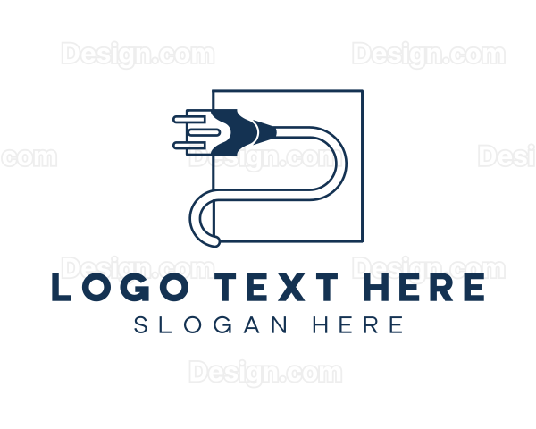 Electric Power Plug Logo