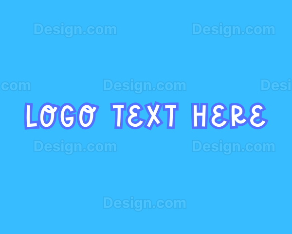 Cute Childish Wordmark Logo