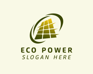 Solar Panel Power logo design