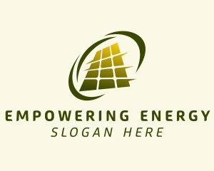 Solar Panel Power logo design