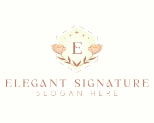 Floral Nature Wedding logo design