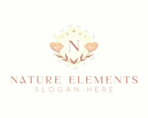 Floral Nature Wedding logo design