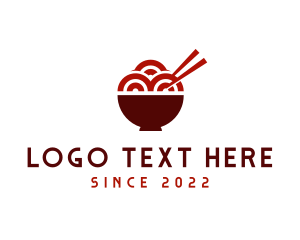 Lunch - Ramen Noodle Restaurant logo design