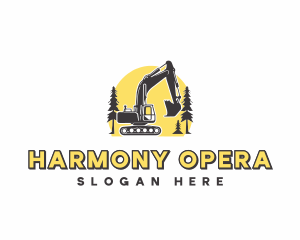 Heavy Equipment Excavation Logo