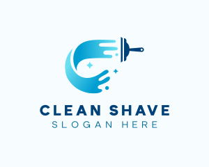 Wiper Squeegee Cleaning logo design