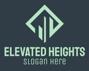 Green Skyscraper Glare  logo design