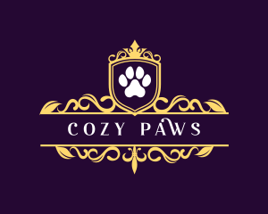 Royal Paw Print logo design