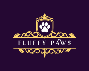 Royal Paw Print logo design