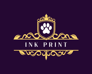 Royal Paw Print logo design