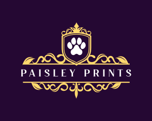 Royal Paw Print logo design