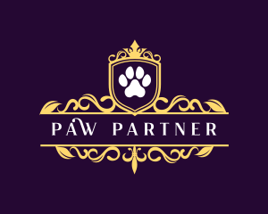 Royal Paw Print logo design