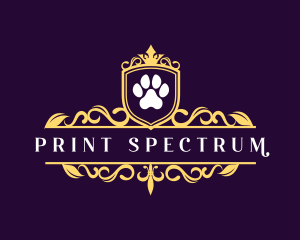 Royal Paw Print logo design