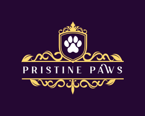 Royal Paw Print logo design