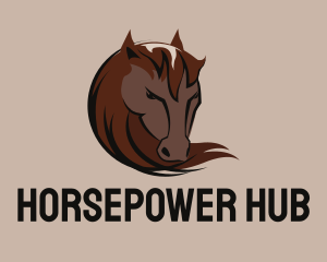 Wild Horse Head logo design