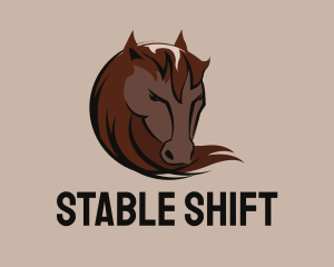 Wild Horse Head logo design