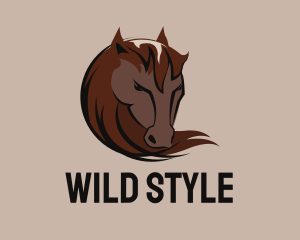 Wild Horse Head logo design