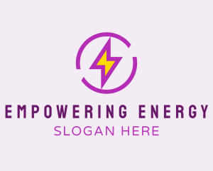 Lightning Energy Power logo design