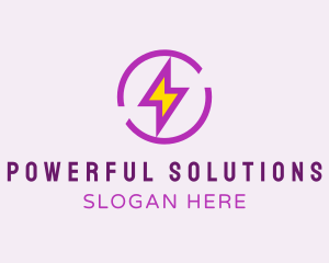 Lightning Energy Power logo design