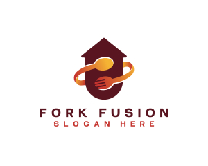 Kitchen Spoon Fork logo design