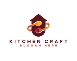 Kitchen Spoon Fork logo design