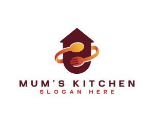 Kitchen Spoon Fork logo design