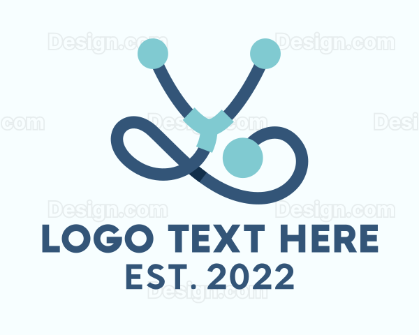 Stethoscope Pediatrician Healthcare Logo