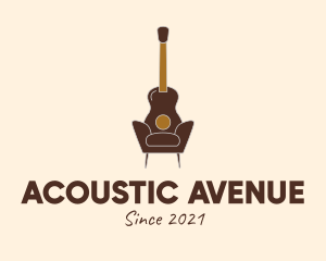 Guitar Accent Chair  logo design