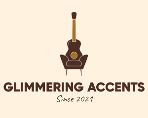 Guitar Accent Chair  logo design