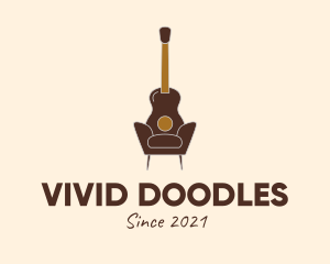 Guitar Accent Chair  logo design