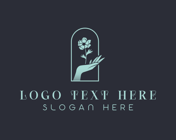 Hand logo example 3