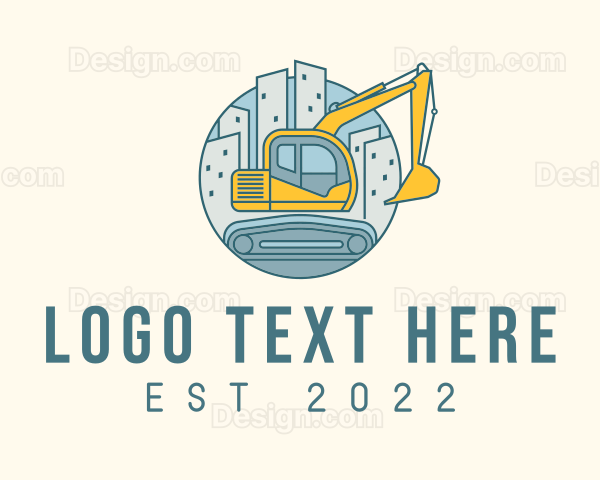 Builder Construction Digger Logo