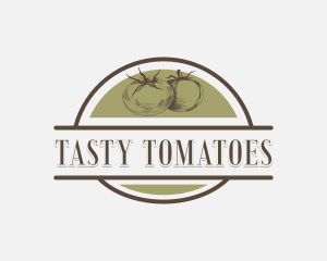 Organic Tomato Produce logo design