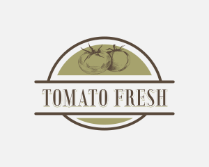 Organic Tomato Produce logo design