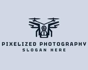 Drone Camera Quadcopter logo design