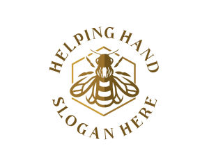 Honey Bee Wings Logo