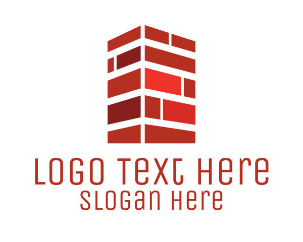 Red Building logo example 1