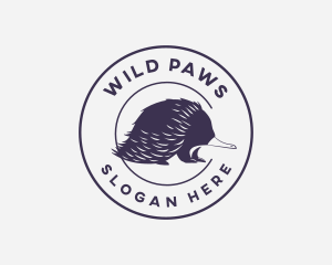 Echidna Wild Animal logo design