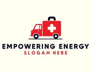 Medical Emergency Ambulance logo design