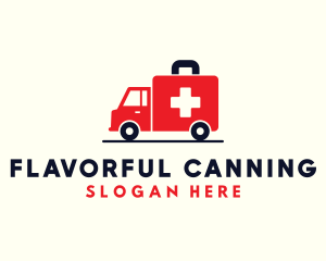 Medical Emergency Ambulance logo design