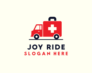 Medical Emergency Ambulance logo design