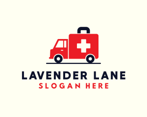 Medical Emergency Ambulance logo design