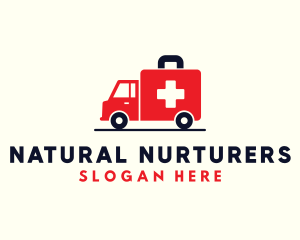 Medical Emergency Ambulance logo design