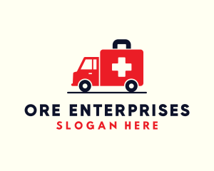 Medical Emergency Ambulance logo design