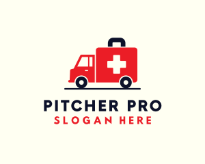 Medical Emergency Ambulance logo design